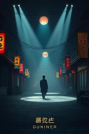 《半城烟火录》小尺寸竖版封面，夜市摊位灯火