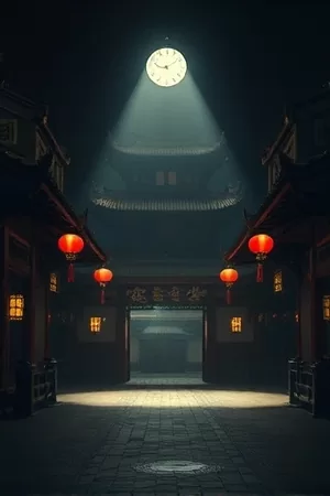 《铁皮月亮》竖版封面，废弃工厂与圆月