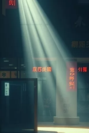 《春潮暗涌》竖版封面，雨后江面与渡船剪影